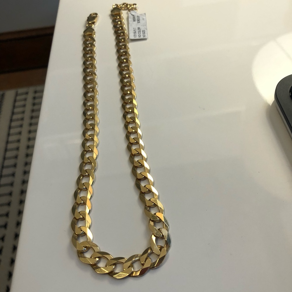 Loren Stewart 14K Gold Vermeil Curb Chain Necklace